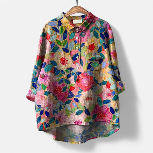 Breo™ | Blouse Tendance avec Imprimé Artistique Coloré