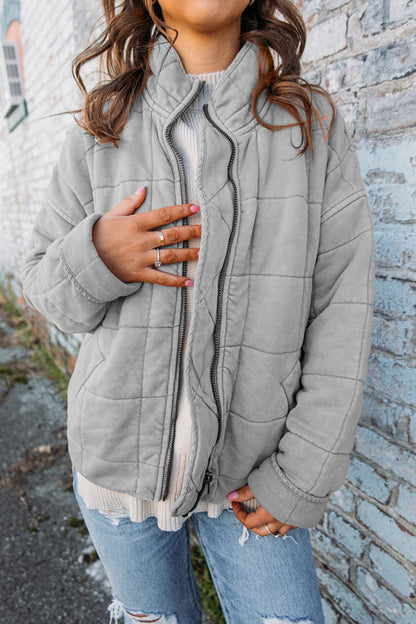 Veste polaire doublée avec capucins pour femmes