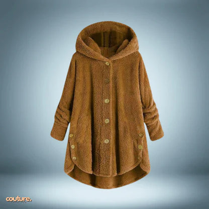 Veste Teddy - avec boutons et capuche
