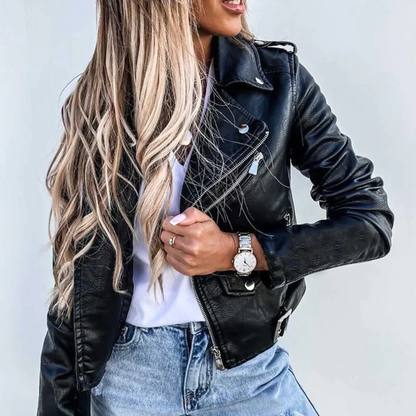 Eva | Veste en cuir élégante