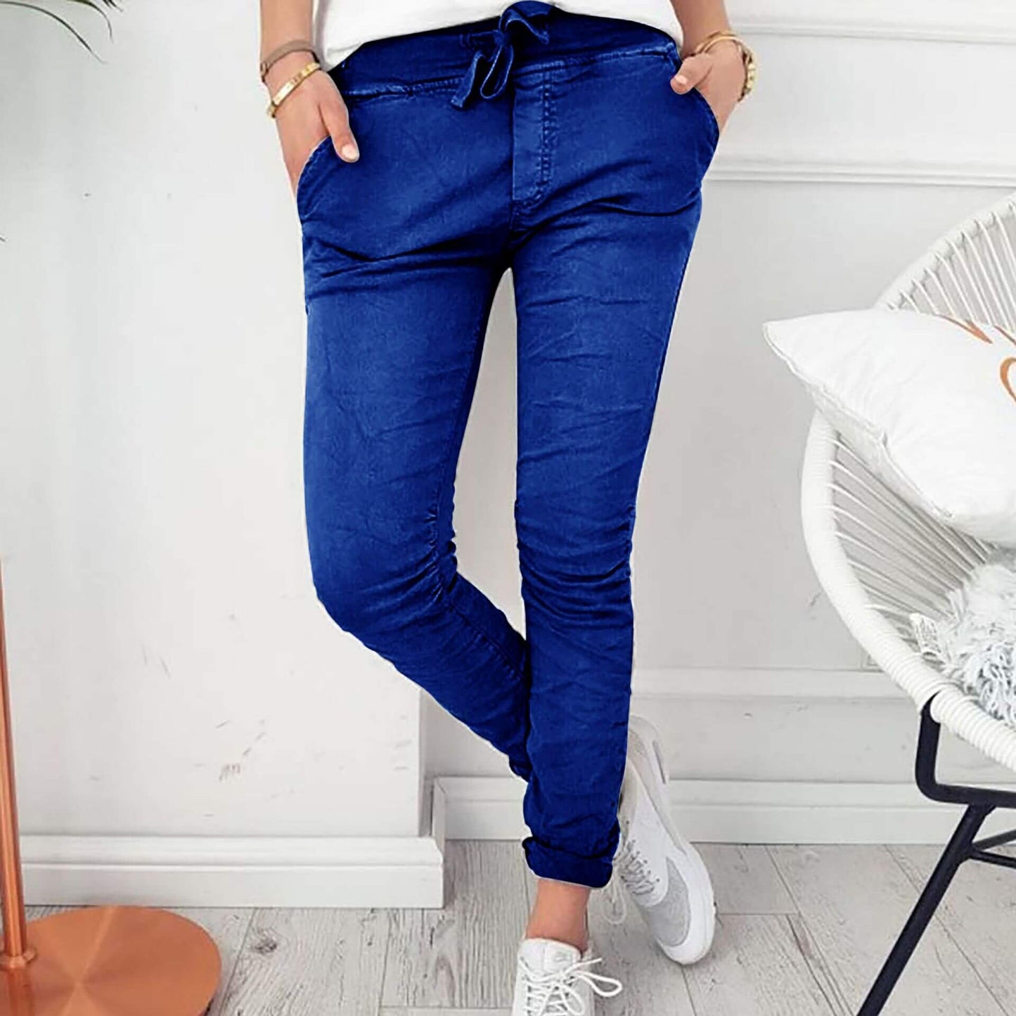 Nadine - Pantalon Décontracté Léger avec Taille Élastique pour Femmes