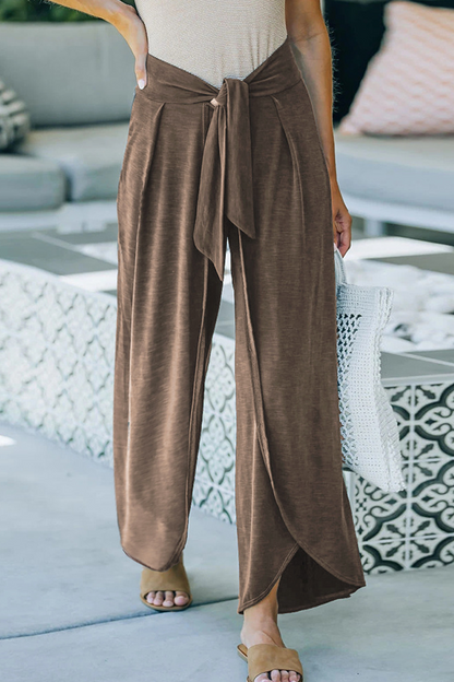 Casual solid make old frenulum loose wide leg plain colour short (5 couleurs)