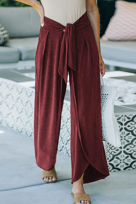 Casual solid make old frenulum loose wide leg plain colour short (5 couleurs)