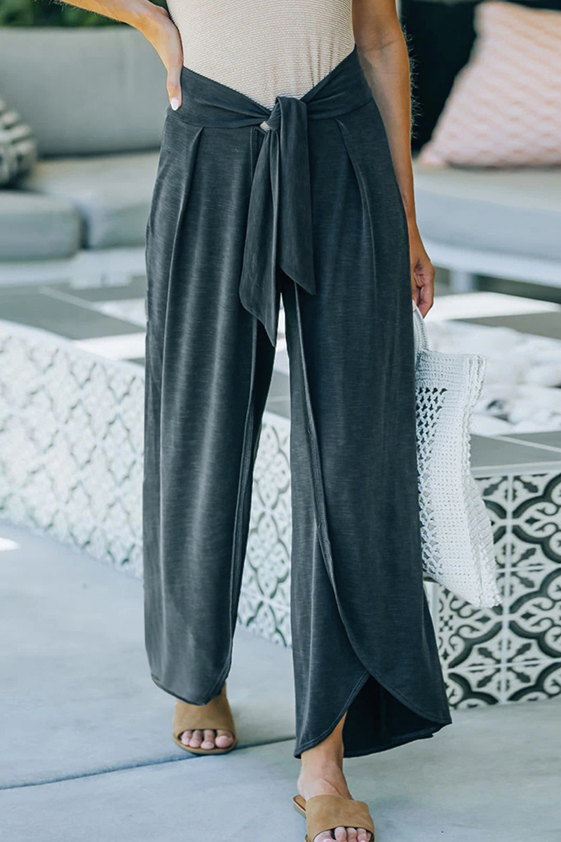 Casual solid make old frenulum loose wide leg plain colour short (5 couleurs)