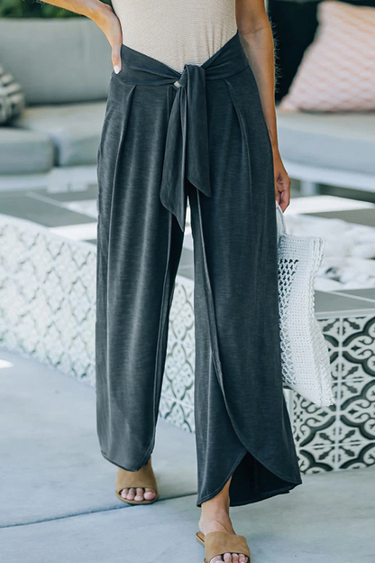 Casual solid make old frenulum loose wide leg plain colour short (5 couleurs)