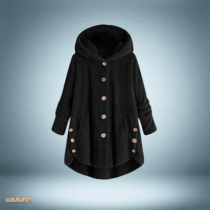 Veste Teddy - avec boutons et capuche