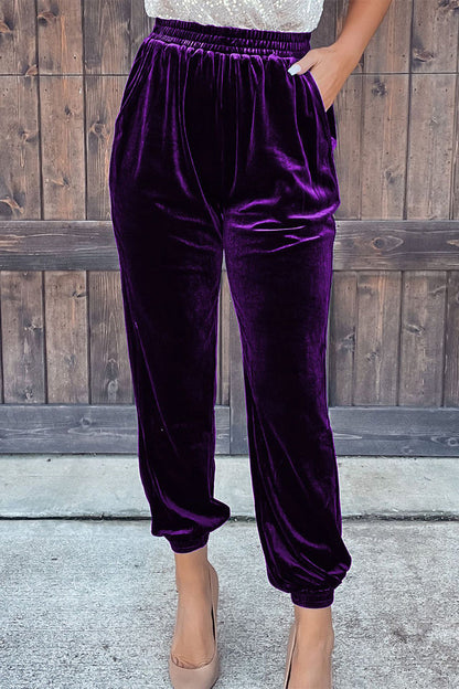 Pantalon droit uni décontracté (7 couleurs)