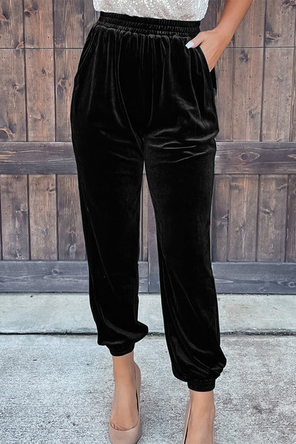 Pantalon droit uni décontracté (7 couleurs)