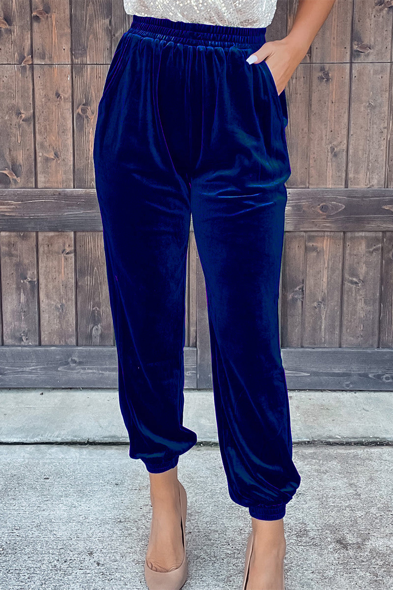 Pantalon droit uni décontracté (7 couleurs)
