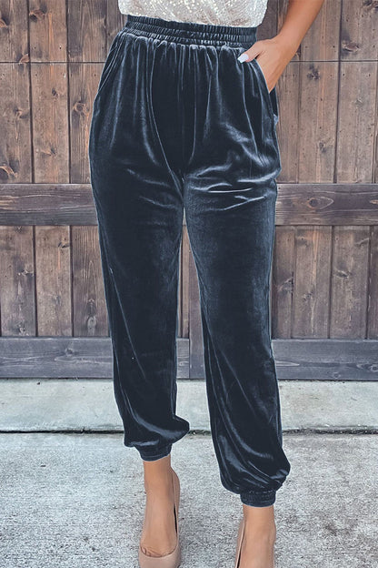 Pantalon droit uni décontracté (7 couleurs)