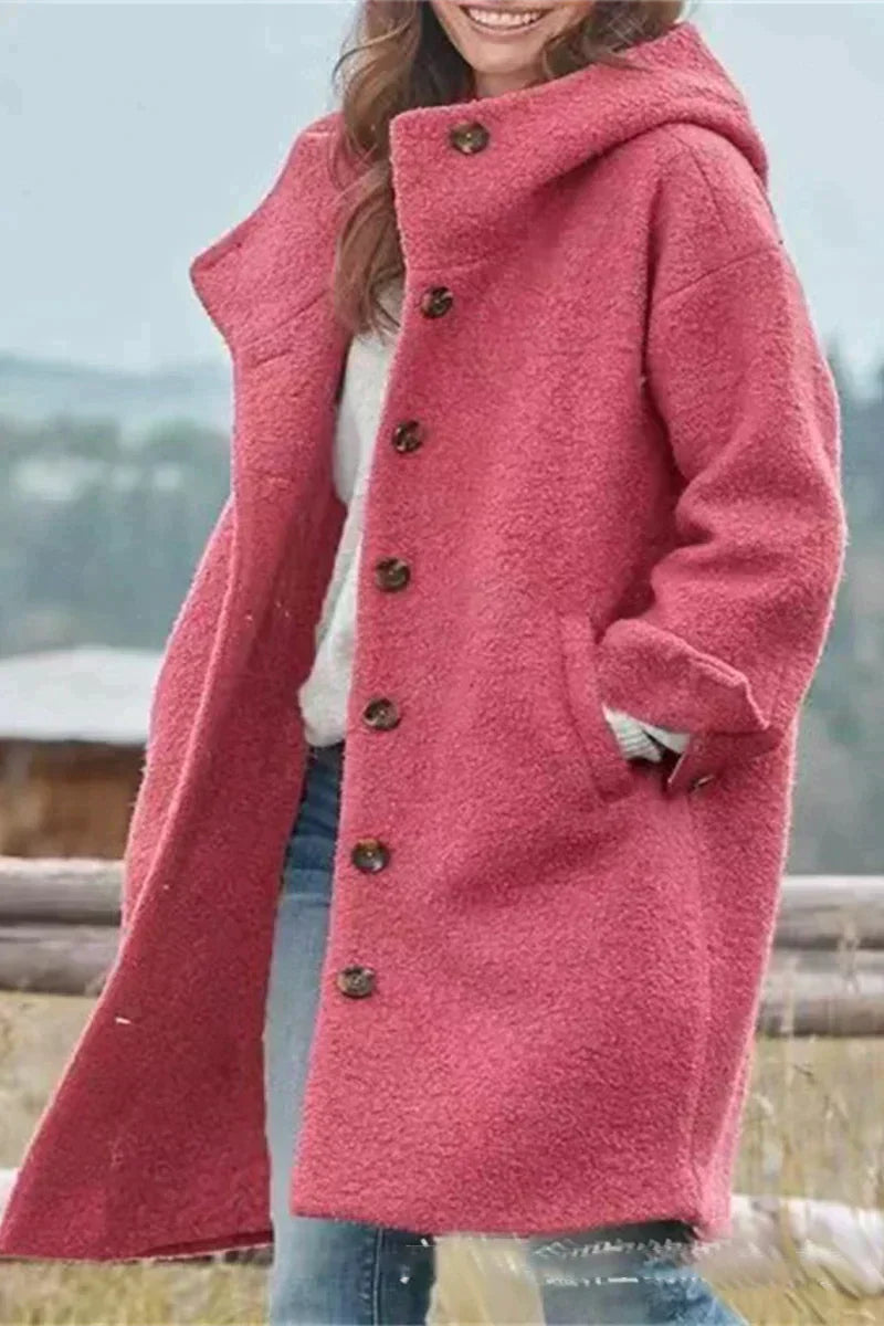 Élodie – Manteau Femme Élégant Uni | Style Classique