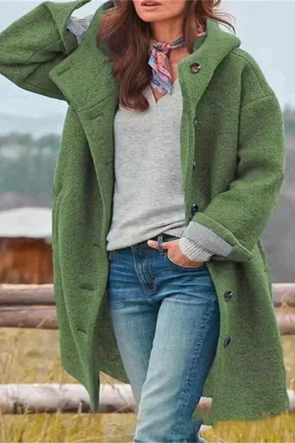 Élodie – Manteau Femme Élégant Uni | Style Classique