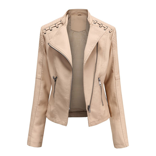 Veste en cuir végétalien