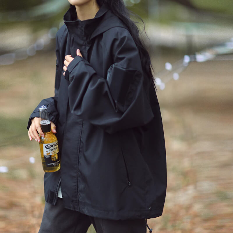 Lilith - veste zippée imperméable surdimensionnée
