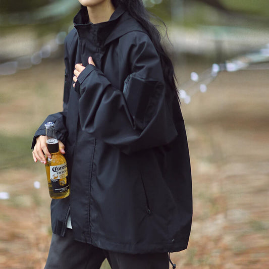 Lilith - veste zippée imperméable surdimensionnée