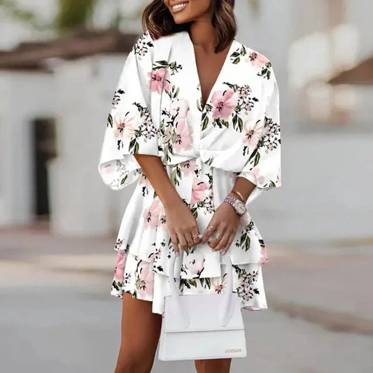Sarah - Robe à motifs floraux