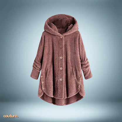 Veste Teddy - avec boutons et capuche