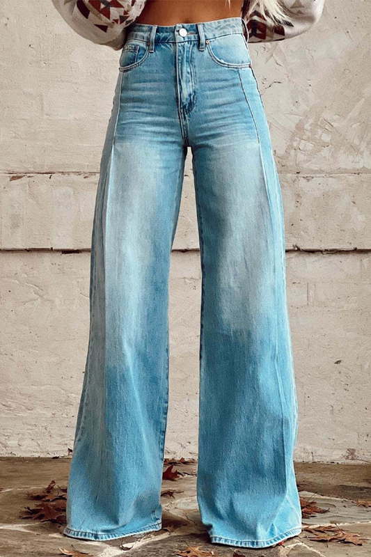 Casual Street short à jambe large de couleur unie avec boutons usés et loose high-waist