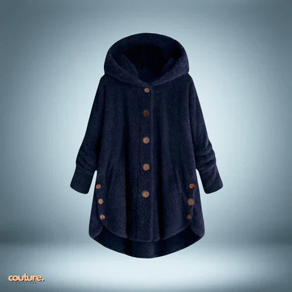 Veste Teddy - avec boutons et capuche