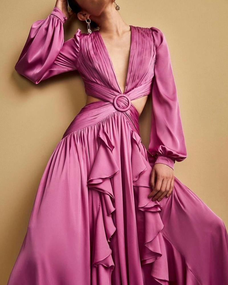 Laurie - Robe élégante à manches longues