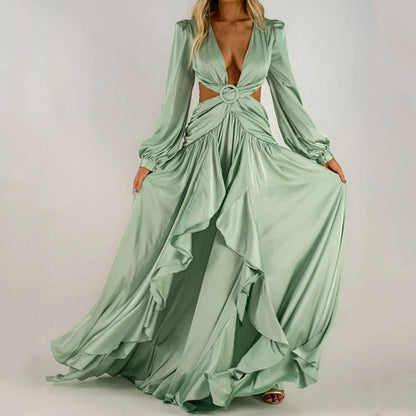 Laurie - Robe élégante à manches longues