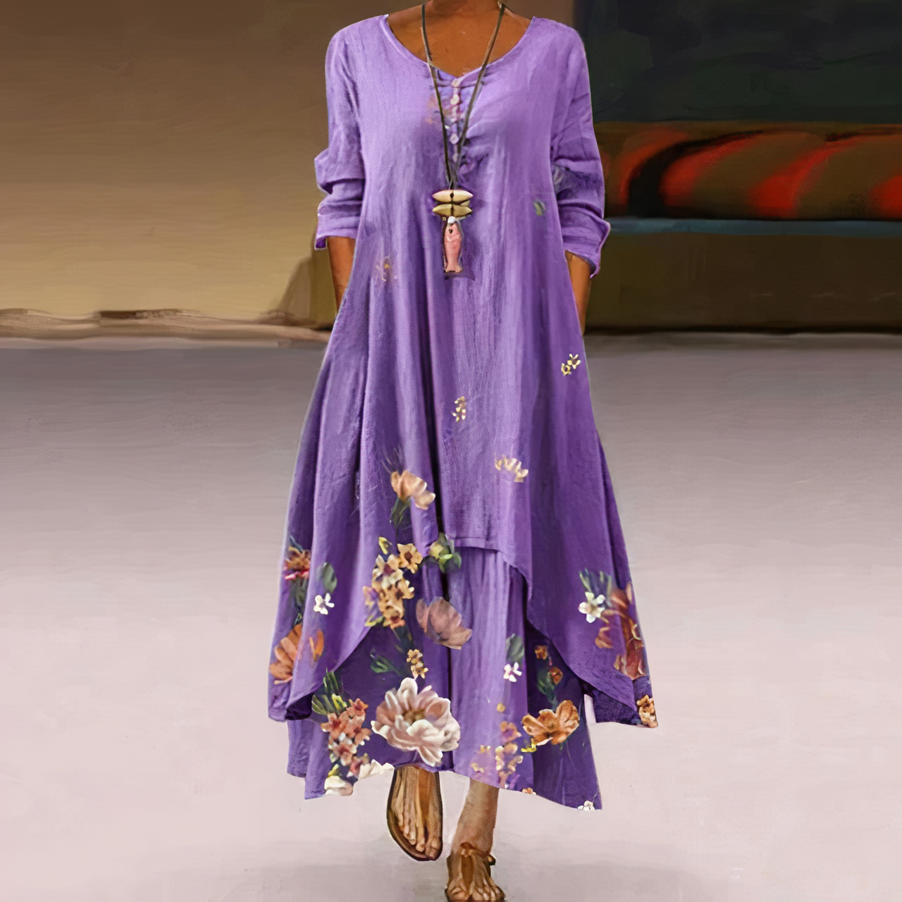 Eloria - Robe élégante en coton