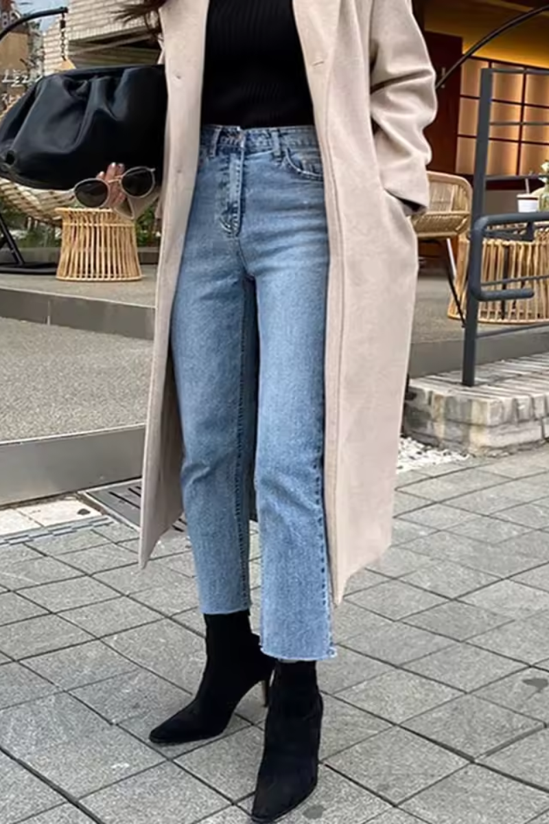 Nina | Jean taille haute classique pour femme