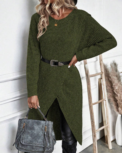 Cela - robe pull unie