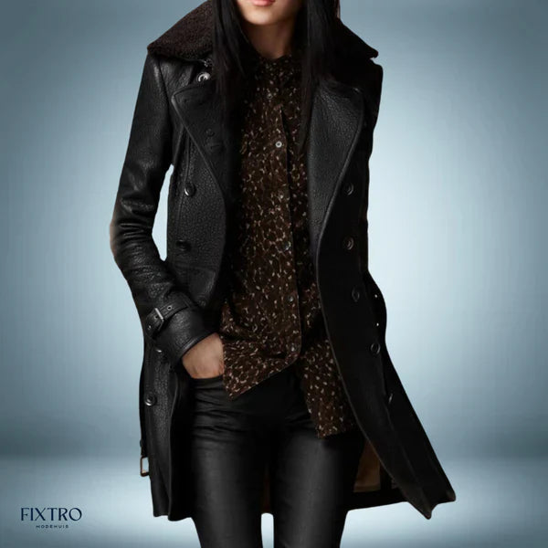 Moderne - veste en cuir longue