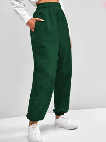 Pantalon de survêtement confortable avec ceinture haute