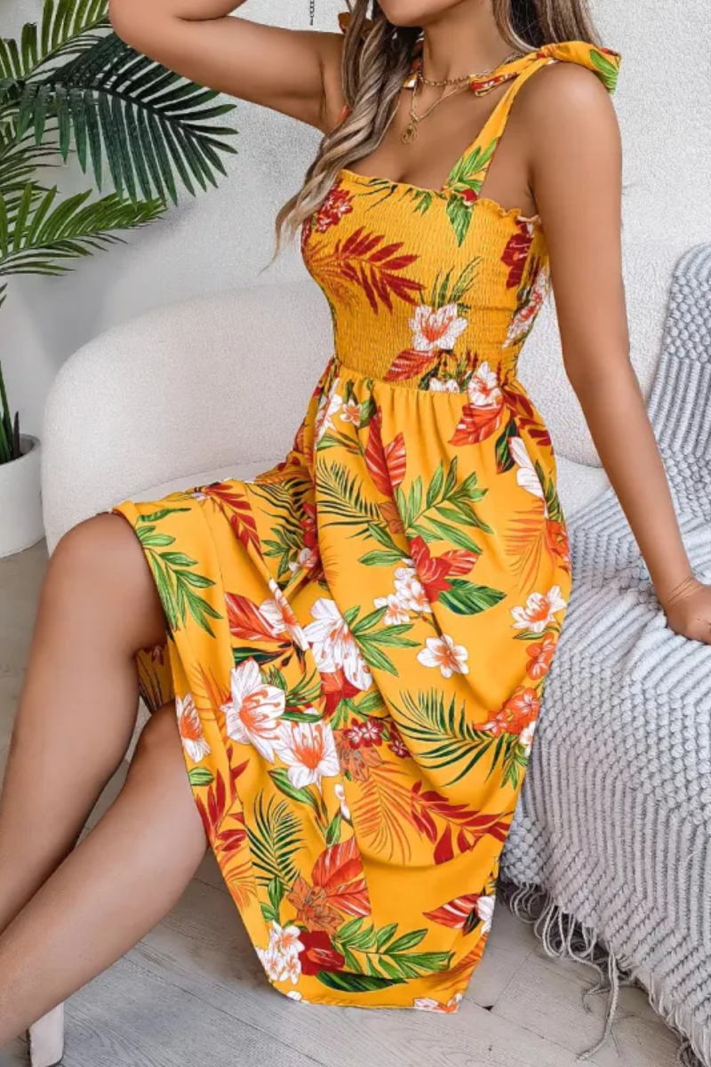 Isabelle | Robe corset fleurie pour femme