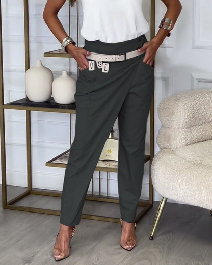 Lina | Pantalon asymétrique | Élégance moderne | Tissu de luxe