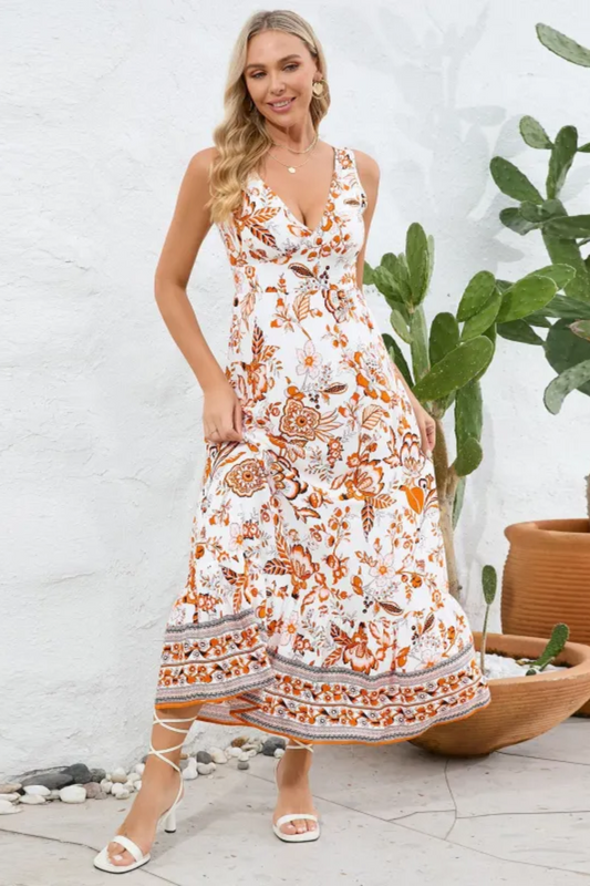 Eva | Robe Longue Fleurie Femme