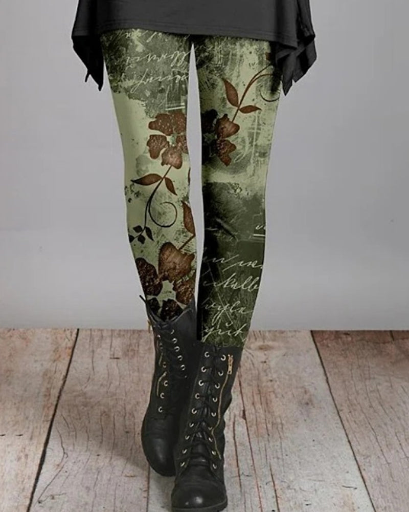 Leggings rétro style ethnique