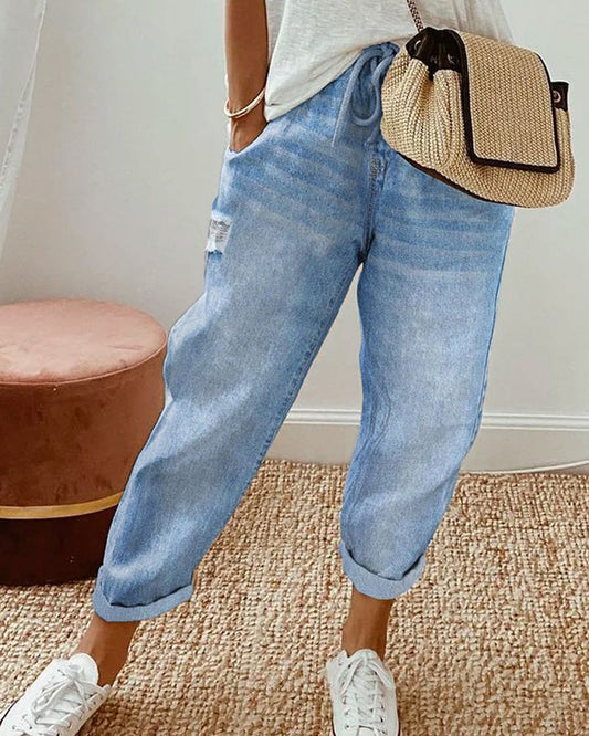 Jeanne | Jeans avec style décontracté et poches