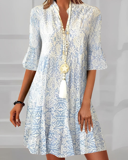 Robe élégante pour femme avec imprimé style bohème