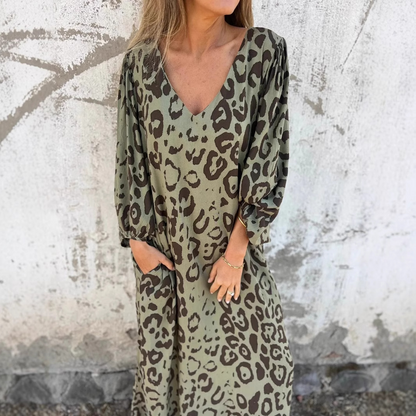 Robe imprimée léopard