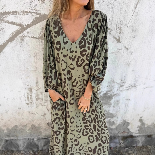 Robe imprimée léopard