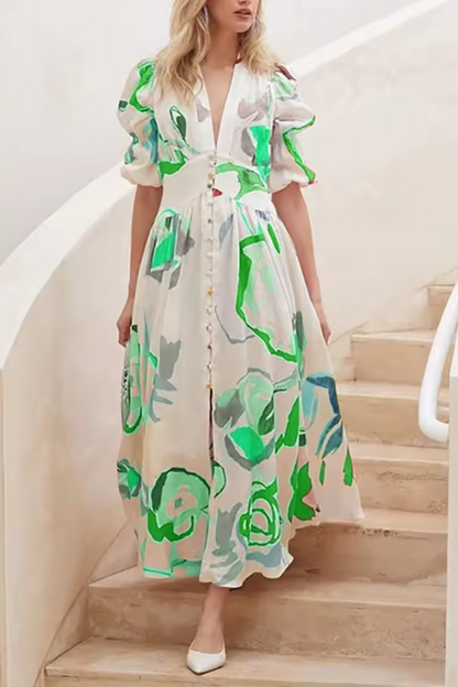 Isla | Robe de plage longue imprimée pour femmes