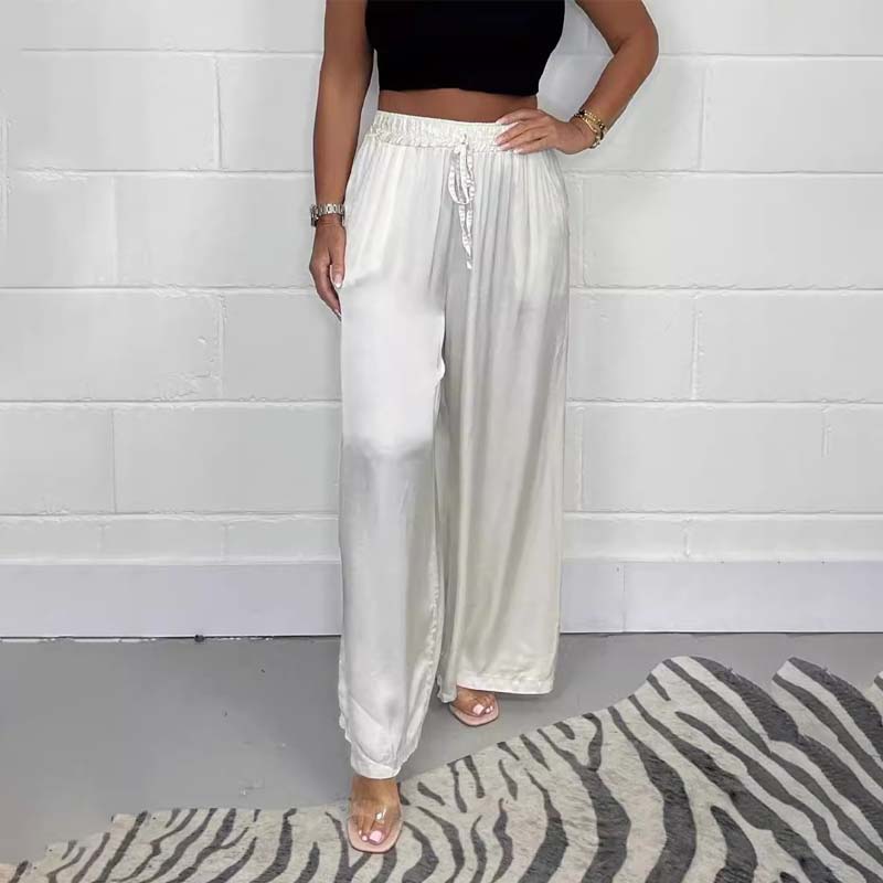 pantalon à ceinture élastique