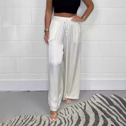pantalon à ceinture élastique