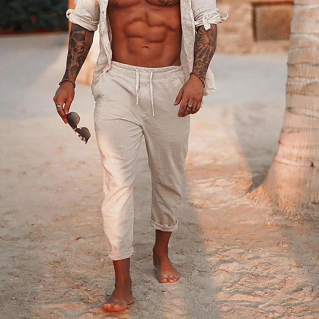 Peter - Pantalon en lin pour l'homme moderne
