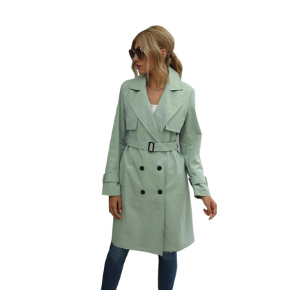 Elaine - Elegant Trendy Chic Trench Coat