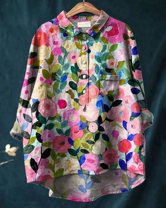 Lorventis™ | Blouse Florale Élégante et Polyvalente