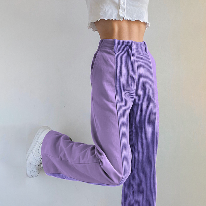 Marga - Pantalon Stylé en Velours Côtelé pour Femmes