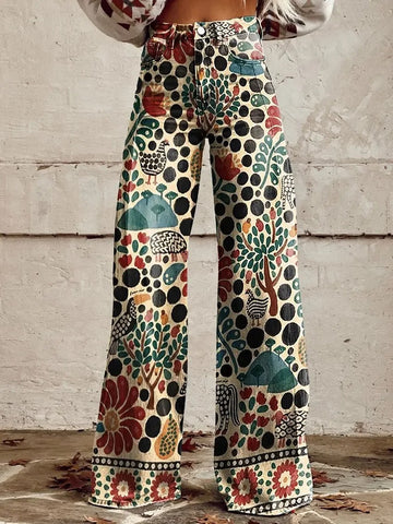 Edie - Pantalon large rétro
