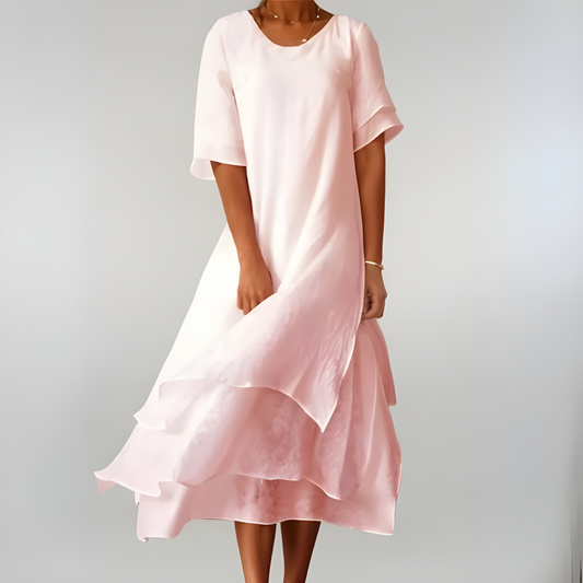 Robe longue en coton, légère et élégante