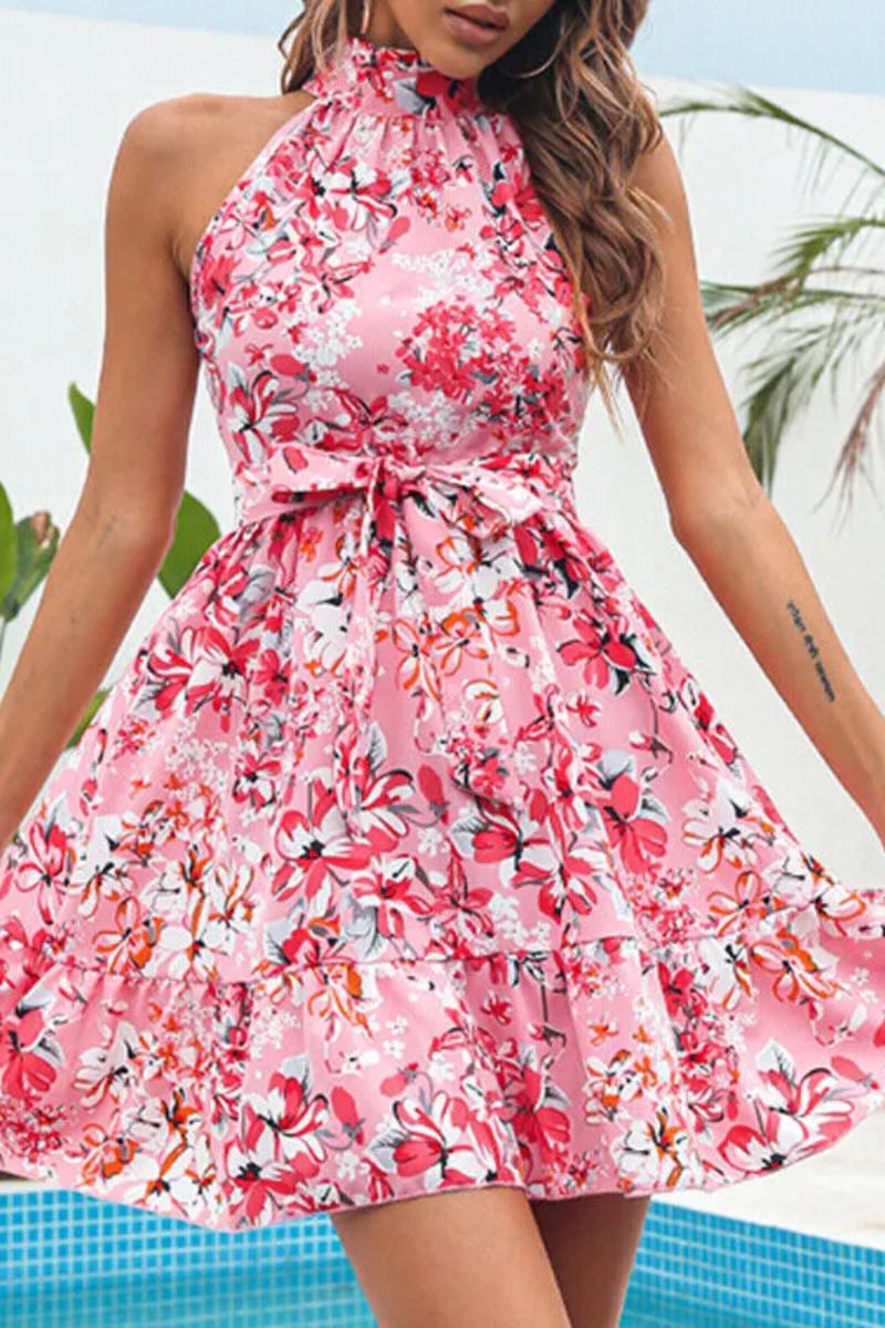 Flora | Robe dos nu fleurie pour femme