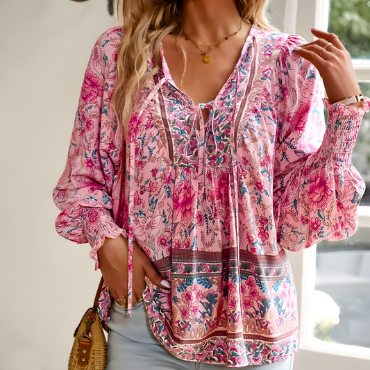 Calliopen | Blouse à fleurs pour femmes | Elegante