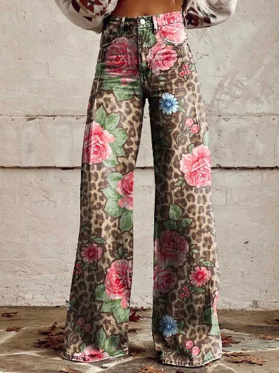 Pantalon chic avec imprimé pour femmes